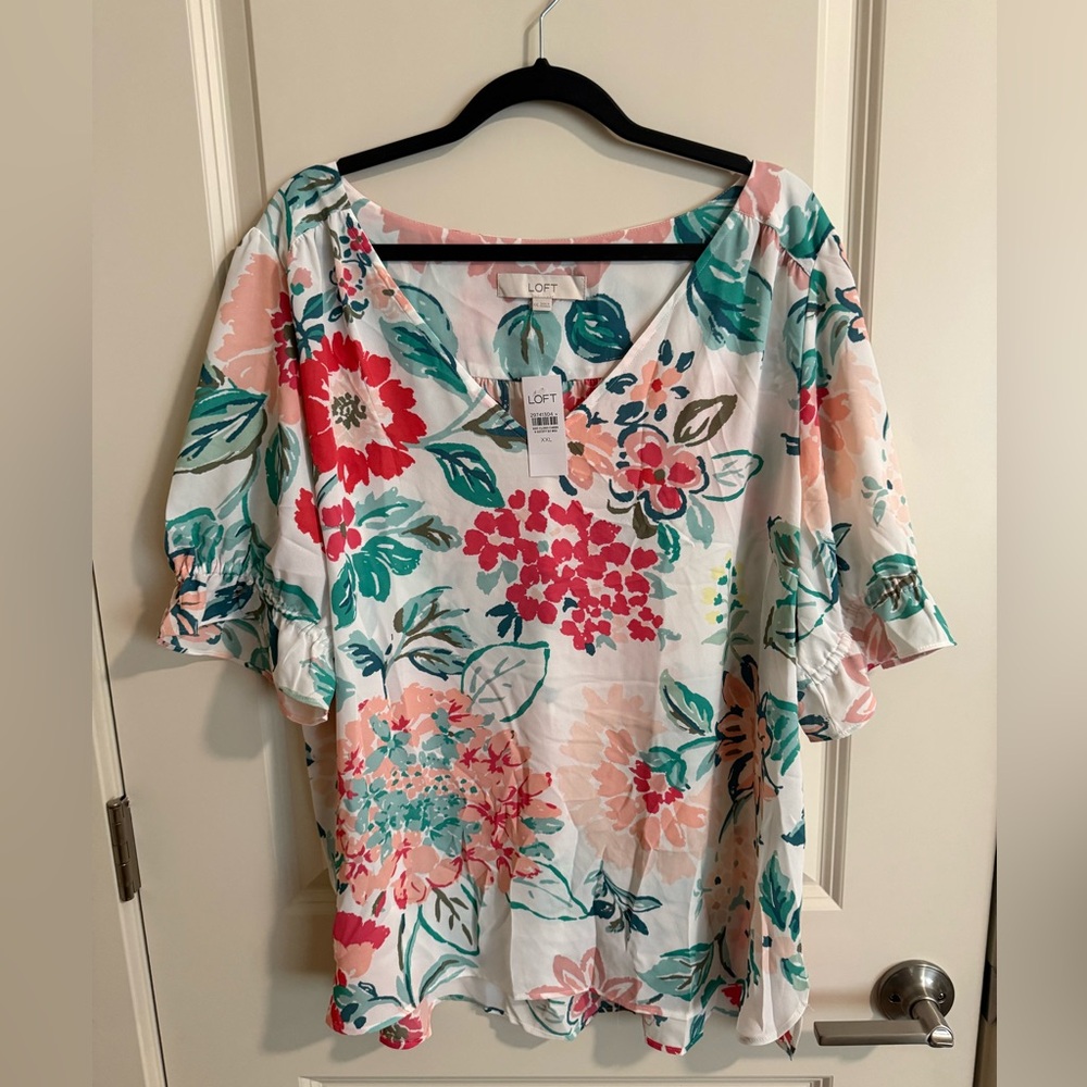 LOFT Floral Women's Top - Multicolor